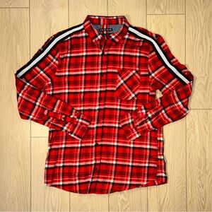 Raw Yarn Men’s Slim Fit Button Down Size XL Red Shirt